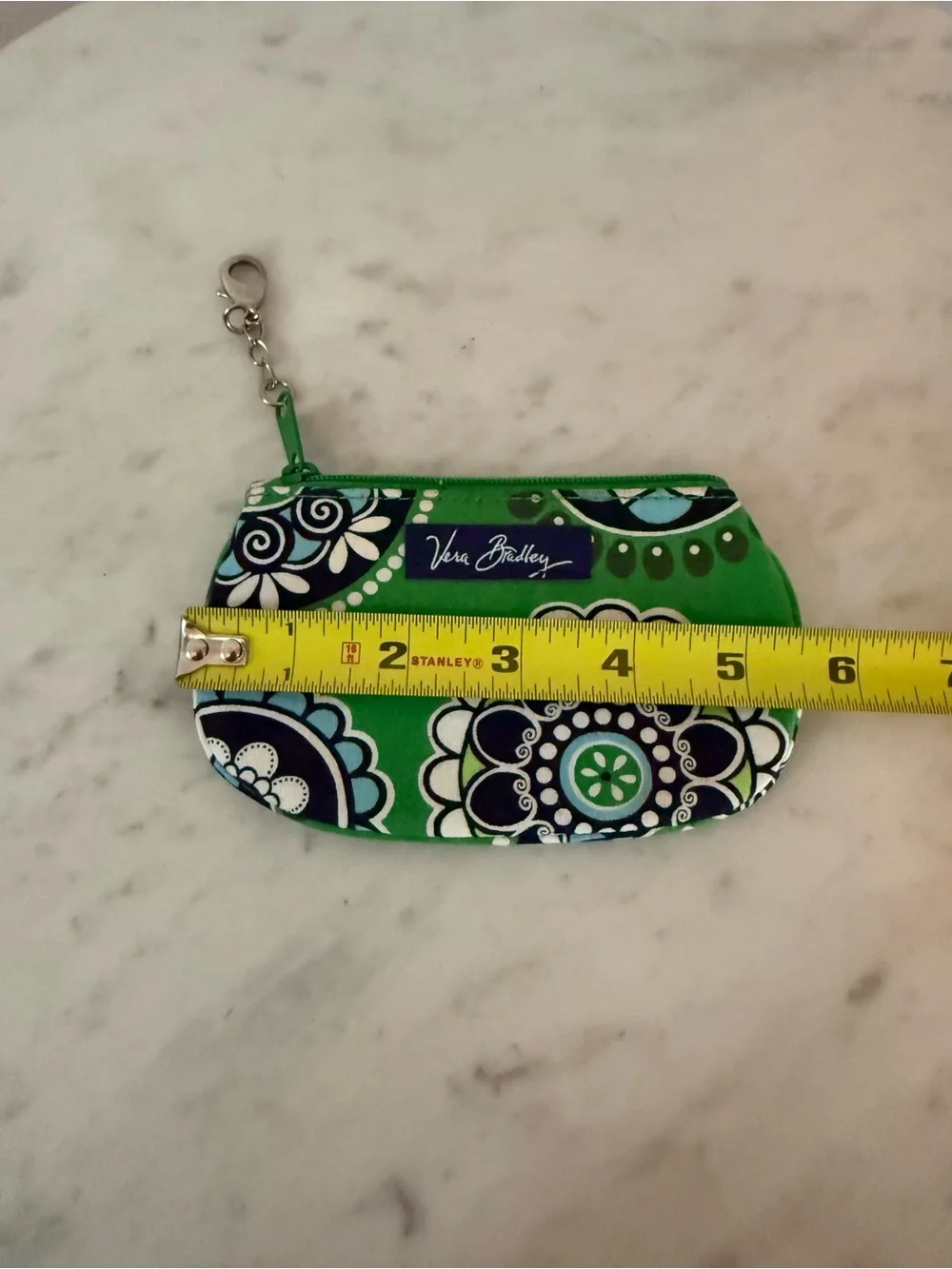 Vera Bradley Keychain Coin Purse / ID holder CUPCAKE Retired Vintage 💚 NWOT